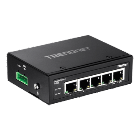 Switch industrial 5 porturi Gigabit DIN-Rail - TRENDnet TI-G50