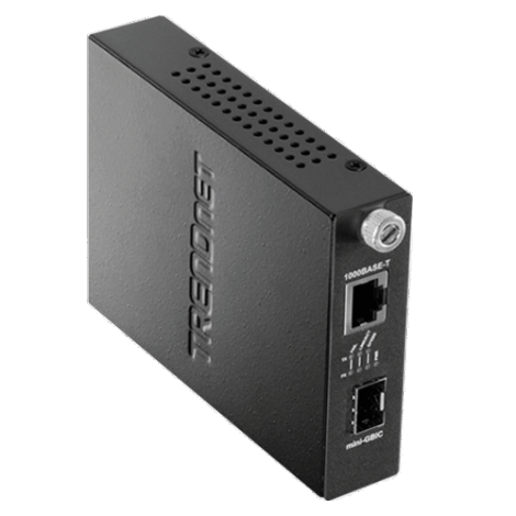 Mediaconvertor Gigabit - SFP fibra optica (pt TFC-1600) - TRENDnet TFC-1000MGA