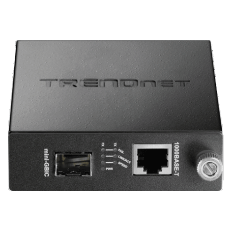 Mediaconvertor Gigabit - SFP fibra optica (pt TFC-1600) - TRENDnet TFC-1000MGA - imagine 2