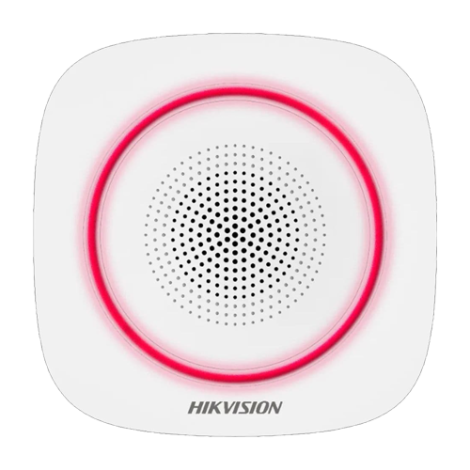 Sirena wireless AX PRO de interior cu led rosu, 868Mhz - HIKVISION DS-PS1-I-WE-R