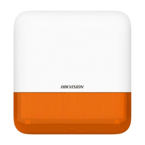 Sirena wireless AX PRO de exterior cu flash, led Portocaliu, 868Mhz - HIKVISION DS-PS1-E-WE-O