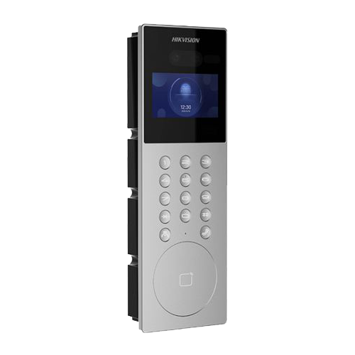 Panou exterior videointerfon TCP/IP pentru blocuri si spatii birouri, control acces integrat card si DETECTIE FACIALA  - HIKVISION DS-KD9203-E6