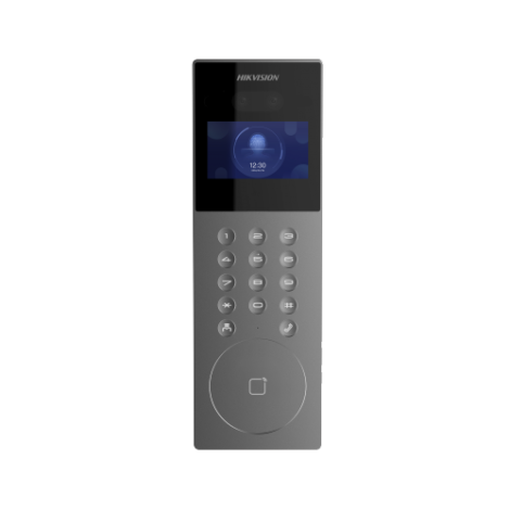 Panou exterior videointerfon TCP/IP pentru blocuri si spatii birouri, control acces integrat card si DETECTIE FACIALA  - HIKVISION DS-KD9203-E6 - imagine 2