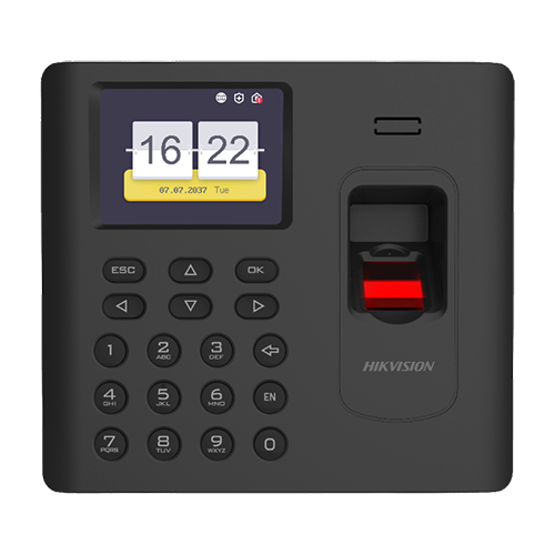 Terminal standalone IP de pontaj cu cititor Amprenta, Card Mifare, Wi-Fi - HIKVISION DS-K1A802AMF-B