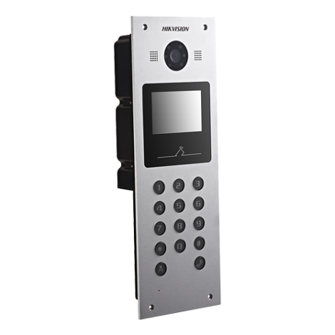 Panou exterior videointerfon TCP/IP pentru blocuri si spatii birouri, control acces card, afisaj LCD- HIKVISION DS-KD3003-E6 - imagine 2