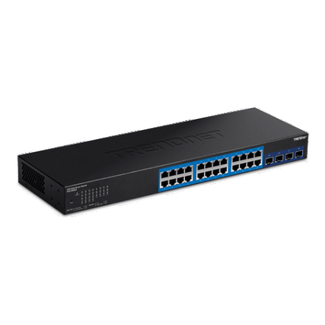 Switch Web Smart Management 24 porturi Gigabit, 4 porturi SFP+ 10G - TRENDnet TEG-30284