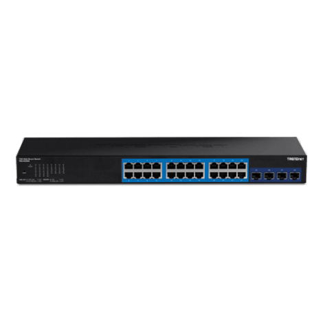 Switch Web Smart Management 24 porturi Gigabit, 4 porturi SFP+ 10G - TRENDnet TEG-30284 - imagine 2