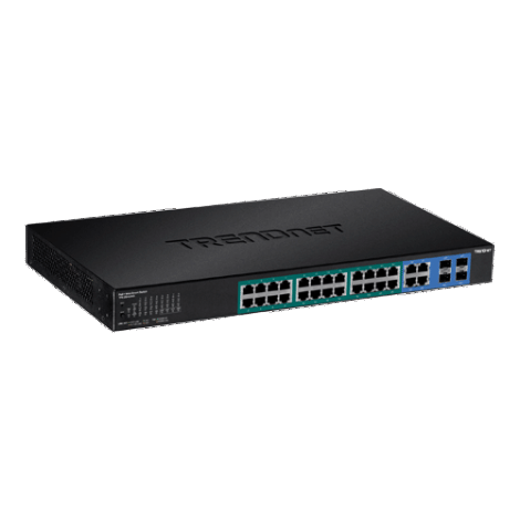 Switch 28 porturi Gigabit Web Smart, 24 x PoE+, 4 x Gigabit/SFP - TRENDnet TPE-2840WS