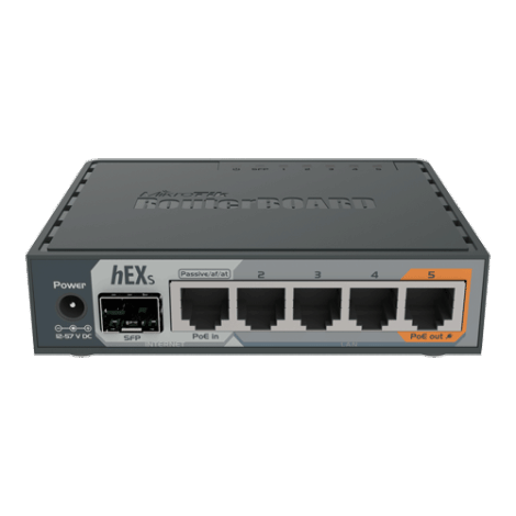 Router hEX S, 5 x Gigabit, 1 xSFP, RouterOS L4 - Mikrotik RB760iGS - imagine 2