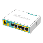 Router hEX PoE Lite, 5 x Fast Ethernet 4 x PoE, RouterOS L4 - Mikrotik RB750UPr2
