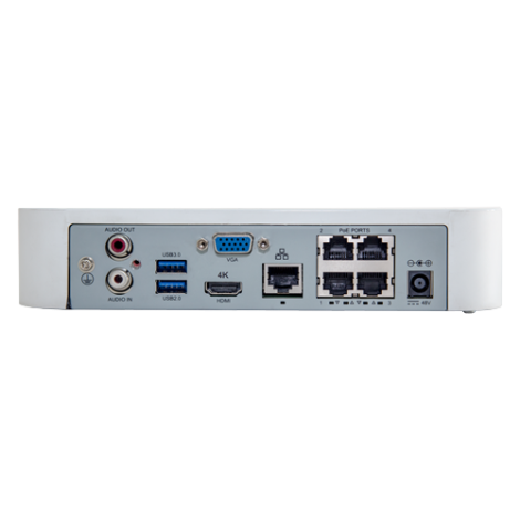 NVR seria Easy, 4 canale 8MP  + 4 porturi Long PoE, H.265 Ultra - UNV NVR301-04LS3-P4 - imagine 3
