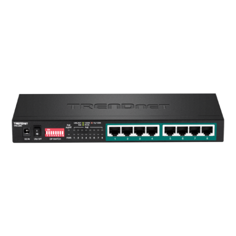 Switch 8 porturi Gigabit Long Range 200m PoE+ - TRENDnet TPE-LG80 - imagine 2