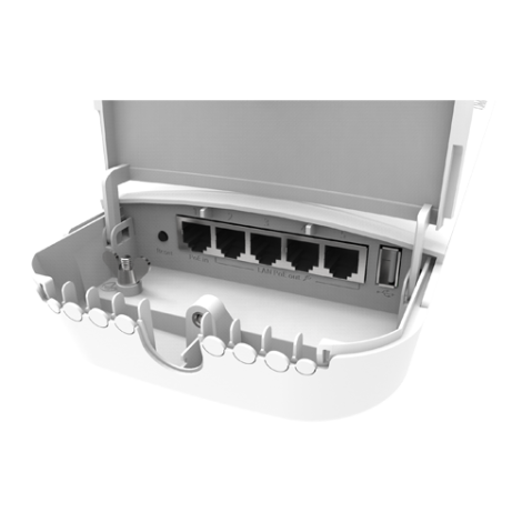 OmniTIK 5 POE ac, 2 antene 7.5dBi 5GHz, 802.11an/ac, 5 x Gigabit LAN (4 PoE-OUT), PoE - MikroTik RBOmniTikPG-5HacD - imagine 2