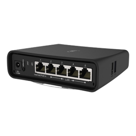 hAP acÂ², 5 x Gigabit, 802.11b/g/n 2.4Ghz, 802.11an/ac 5GHz, USB - MikroTik RBD52G-5HacD2HnD-TC - imagine 3
