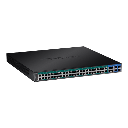 Switch 52 porturi Gigabit Web Smart, 48 x PoE+, 4 x Gigabit/SFP - TRENDnet TPE-5240WS