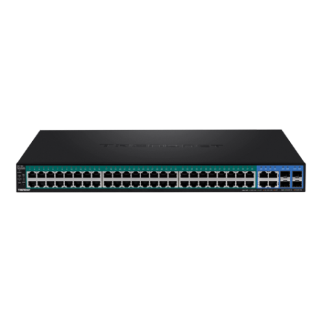 Switch 52 porturi Gigabit Web Smart, 48 x PoE+, 4 x Gigabit/SFP - TRENDnet TPE-5240WS - imagine 2