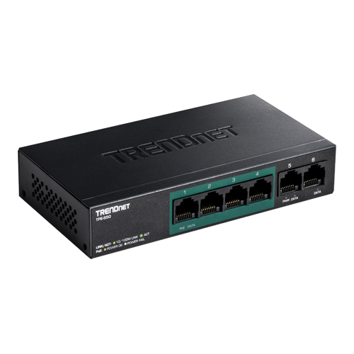 Switch 4 porturi PoE+, 2 porturi uplink- TRENDnet TPE-S50