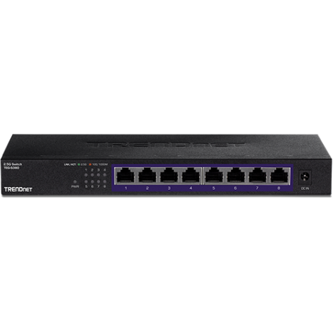 Switch 8 porturi 2.5G, Fanless - TRENDnet TEG-S380