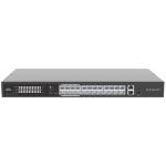 Switch 24 porturi PoE, uplink 2 porturi combo, 1 port RJ45 Gigabit + 1 port SFP - UNV NSW2020-24T1GT1GC-POE-IN