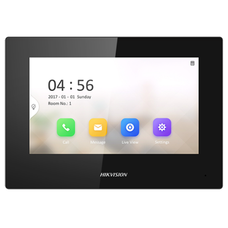 Monitor videointerfon TCP/IP, TFT LCD 7 inch touch screen, PoE - HIKVISION DS-KH6320-LE1