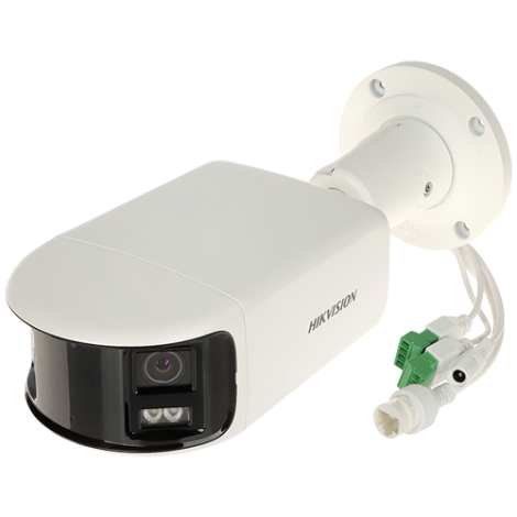 ColorVu - Camera IP 8MP, Panoramic view 180gr., WL 40m, Audio - Hikvision DS-2CD2T87G2P-LSU-SL-4mm - imagine 4