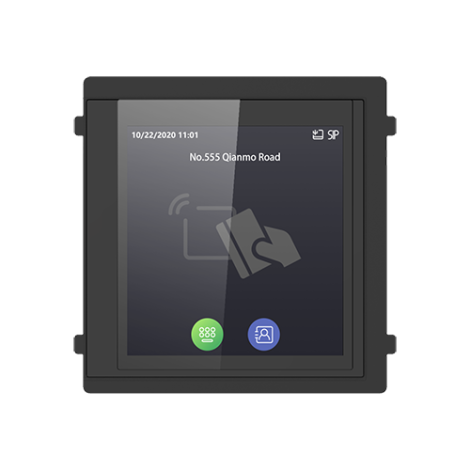 Modul afisaj IPS touch screen, 4 inch,  pentru Interfon modular - HIKVISION DS-KD-TDM - imagine 2