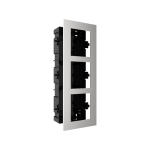 Rama montaj ingropat din otel inoxidabil, 3 module, pentru Interfon modular - HIKVISION DS-KD-ACF3-S