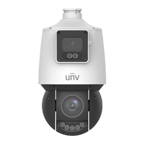 Camera Dual-lens IP, PTZ, 4MP, 25X, IR100m&WL30m, AutoTracking, Audio, Alarm, PoE, IP66 - UNV IPC94144SFW-X25-F40C - imagine 2
