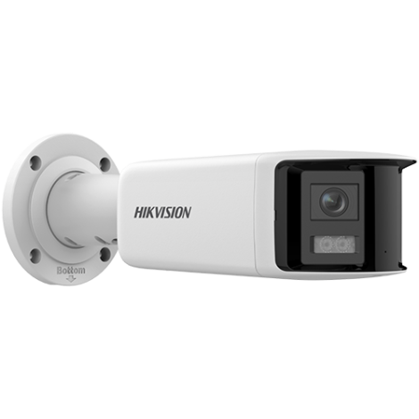 DarkFighter, AcuSense - Camera IP, 4MP, Panoramic view 180Â°, lentila 2.8mm, IR 40m, Audio, Alarma, PoE, IP67 - HIKVISION DS-2CD2T46G2P-ISU-SL-2.8mm