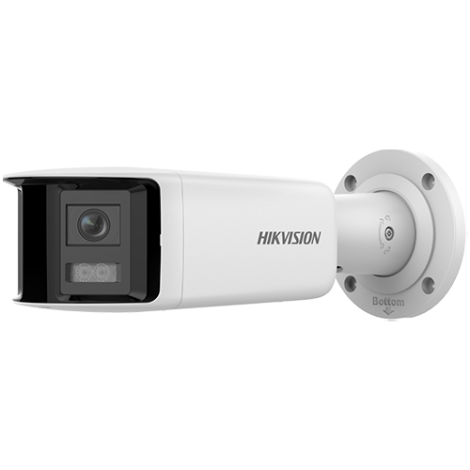 DarkFighter, AcuSense - Camera IP, 4MP, Panoramic view 180Â°, lentila 2.8mm, IR 40m, Audio, Alarma, PoE, IP67 - HIKVISION DS-2CD2T46G2P-ISU-SL-2.8mm - imagine 3