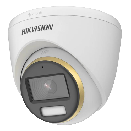 ColorVU - Camera AnalogHD 2MP, lentila 2.8mm, WL 40m, Microfon integrat  - HIKVISION DS-2CE72DF3T-FS-2.8mm