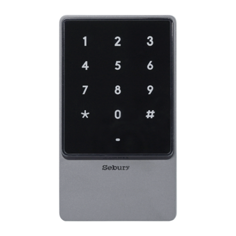 Controler stand-alone cu tastatura touch si cititor card EM 125kHz + Mifare 13.56MHz, carcasa antivandal - SEBURY SEB-sTouch2