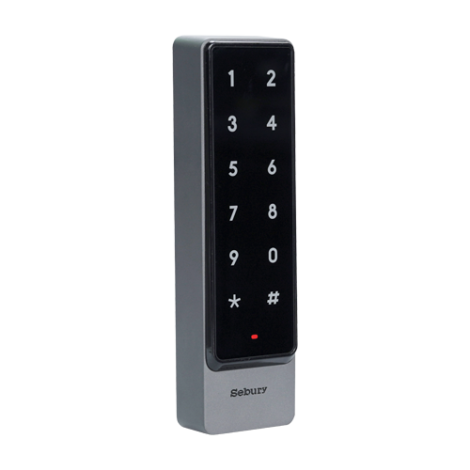 Controler stand-alone cu tastatura touch si cititor card EM 125kHz + Mifare 13.56MHz, carcasa antivandal - SEBURY SEB-sTouch2s - imagine 2