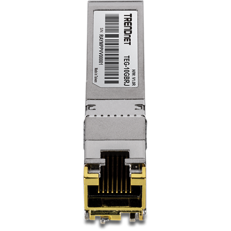 Modul RJ45 SFP+, 1/2.5/5/10G, 100/50/50/30m - TRENDnet TEG-10GBRJ - imagine 2