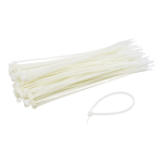 Coliere de plastic 150x2.5 mm, ALB, 100 buc TCP-150-2.5-W