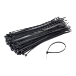 Coliere de plastic 200x2.5 mm, NEGRU, 100 buc TCP-200-2.5-B