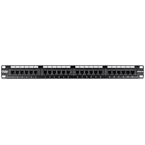 Patch Panel 24 porturi RJ45 UTP 19', Cat5/5e - TRENDnet TC-P24C5E