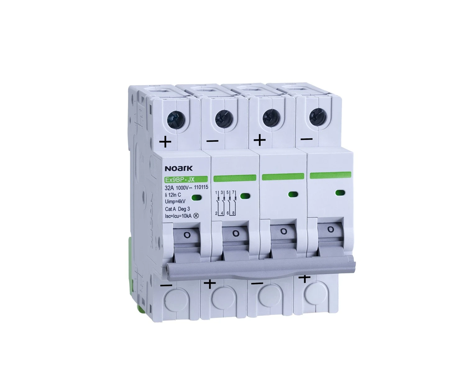 CC Mini-ȋntreruptoare automate Ex9BP-JX(+) 4P C2