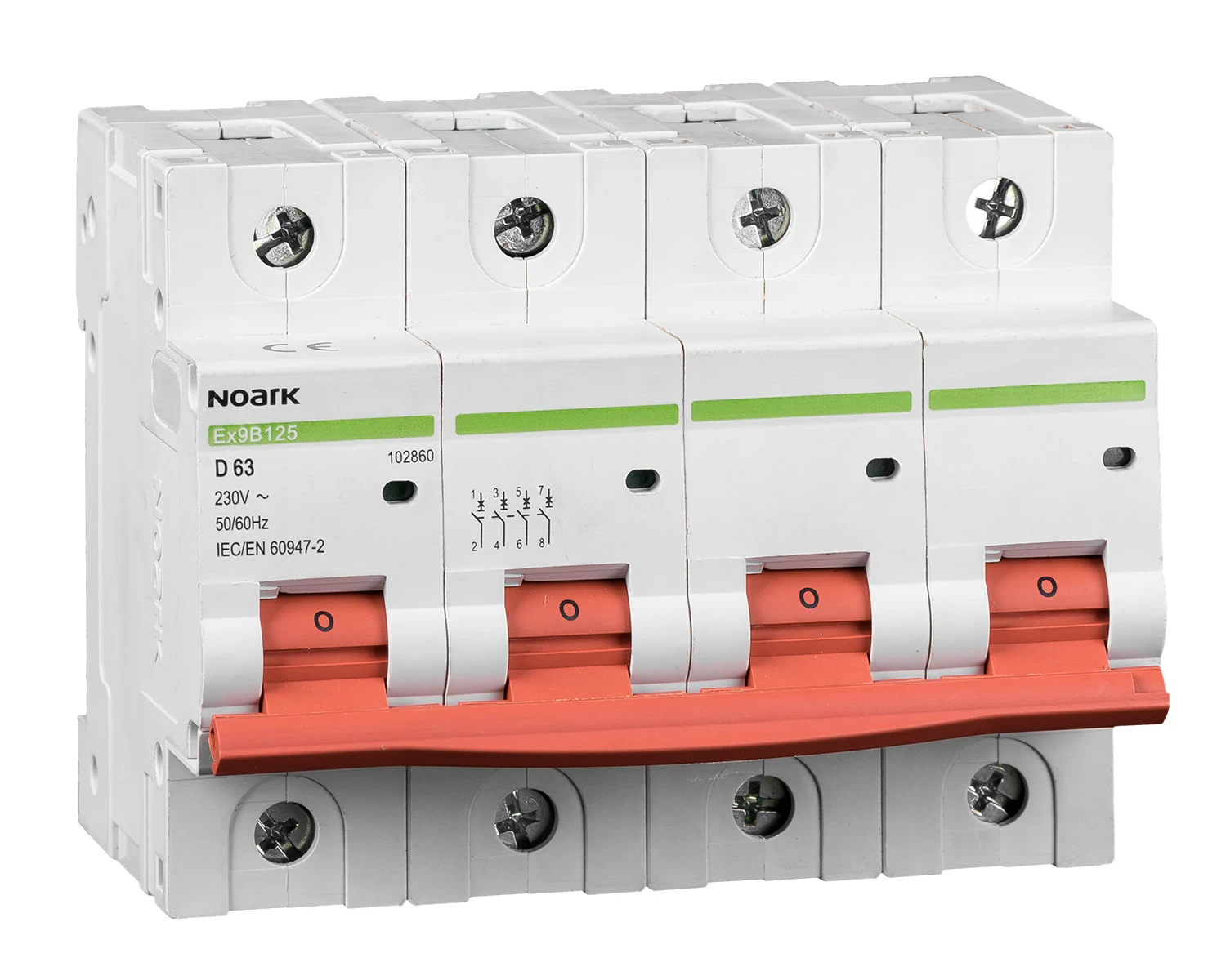 Mini-întreruptoare automate Ex9B125 4P C63A