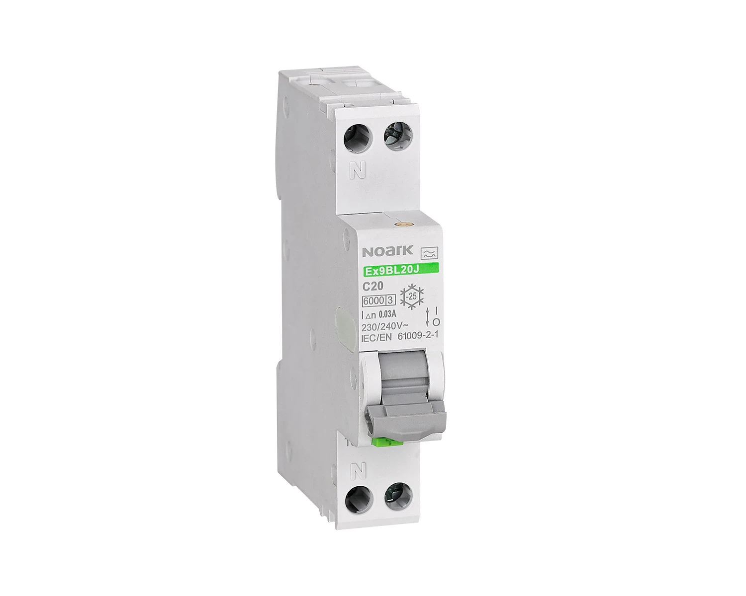 RCBO într-un singur modul Ex9BL20J 1PN B6 30mA A