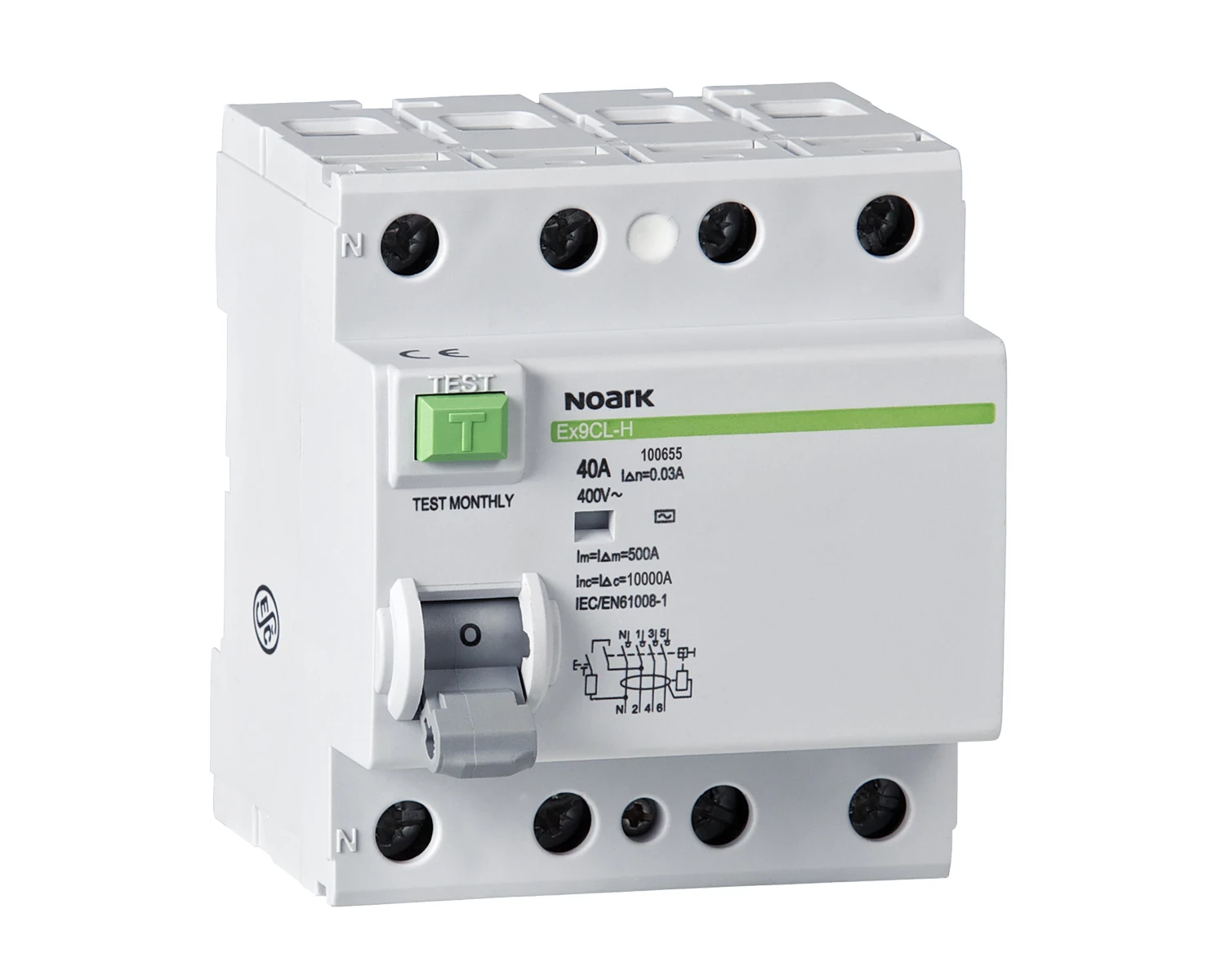 Întreruptoare diferenţiale Ex9CL-100 4P 80A 100mA S