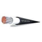 Cablu pentru panouri solare 4 mm², H1Z2Z2-K, negru, TopSolar Cca-s1d2a1
