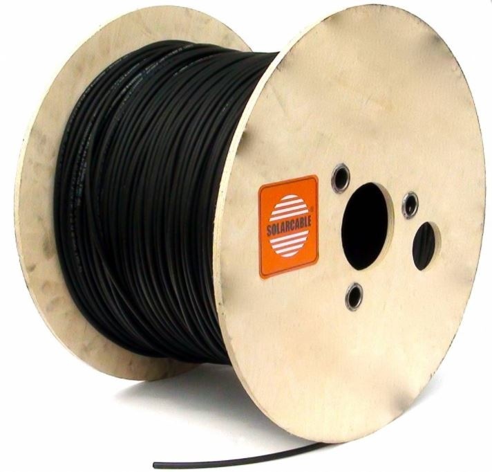 Cablu solar 4mm² Tambur 500m - Negru