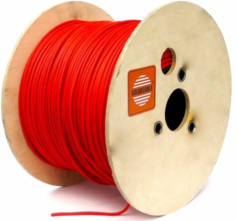 Cablu solar 4mm² Tambur 500m - Rosu