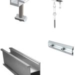 Kit Sistem de Montaj pentru 14 panouri cu lățime intre 100-110cm , Pentru Tabla Tip Țiglă