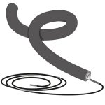 NIBE conductă scurgere condens+ fir electric pentru S2125, F2120, KVR 11-60, 5.5 metri