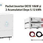 Pachet Invertor DEYE 10kW și 2 Acumulatori Deye 5.12 kWh