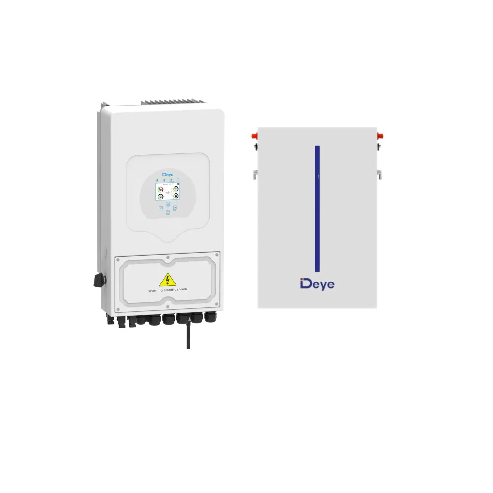 Pachet Invertor hibrid monofazat DEYE 6kW + Acumulator Deye RW-M6.1-B , 6.14kWh