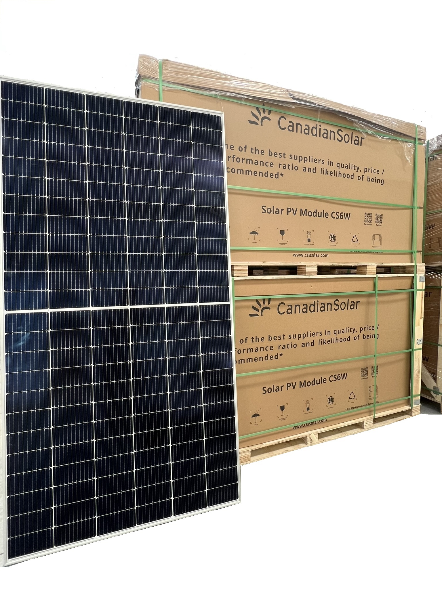 Palet cu 35 bucati Canadian Solar CS6W-555MS HiKu6, 555W