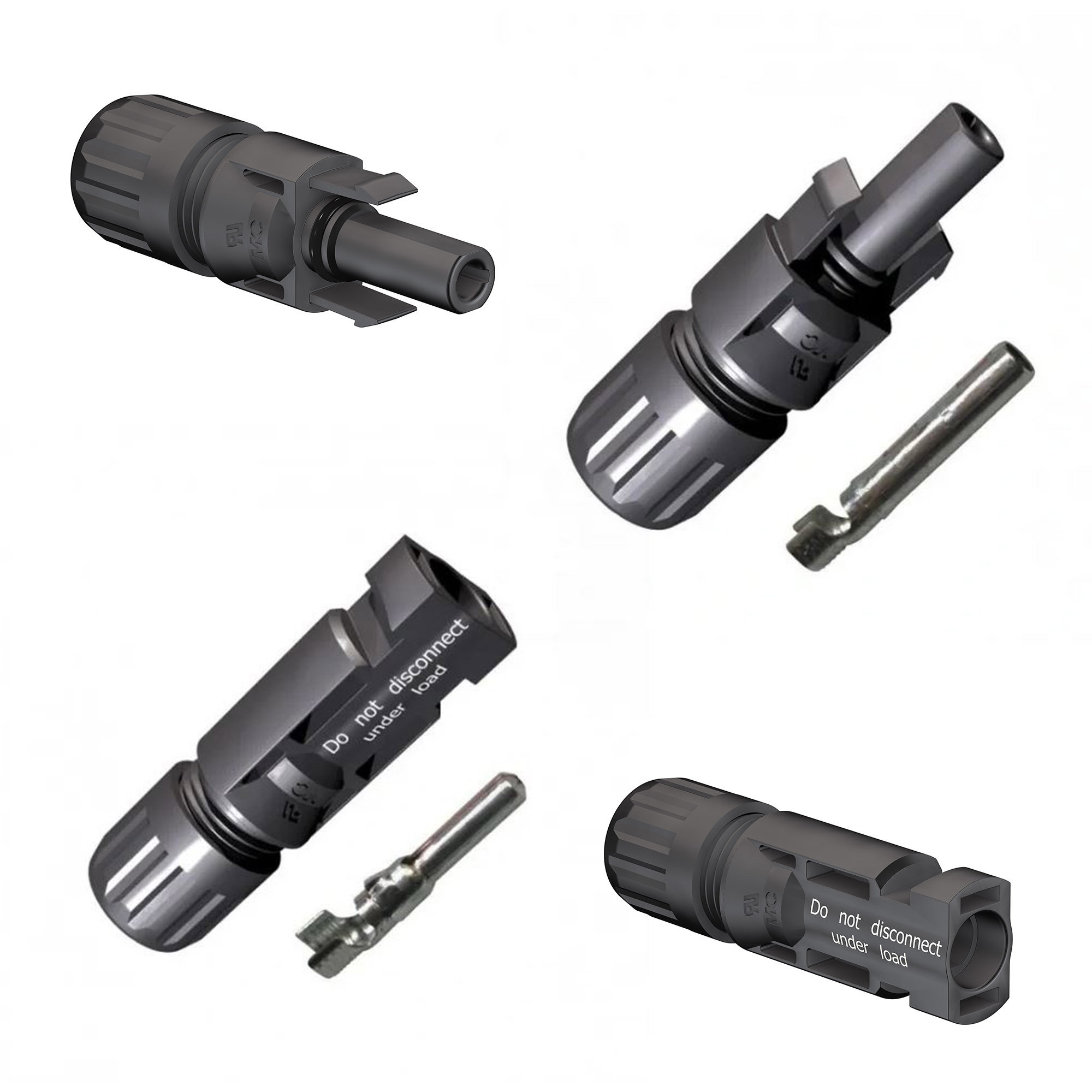 Set Conectori MC4 pentru cablu solar 4/6 mm² mama si tata 5-6 mm